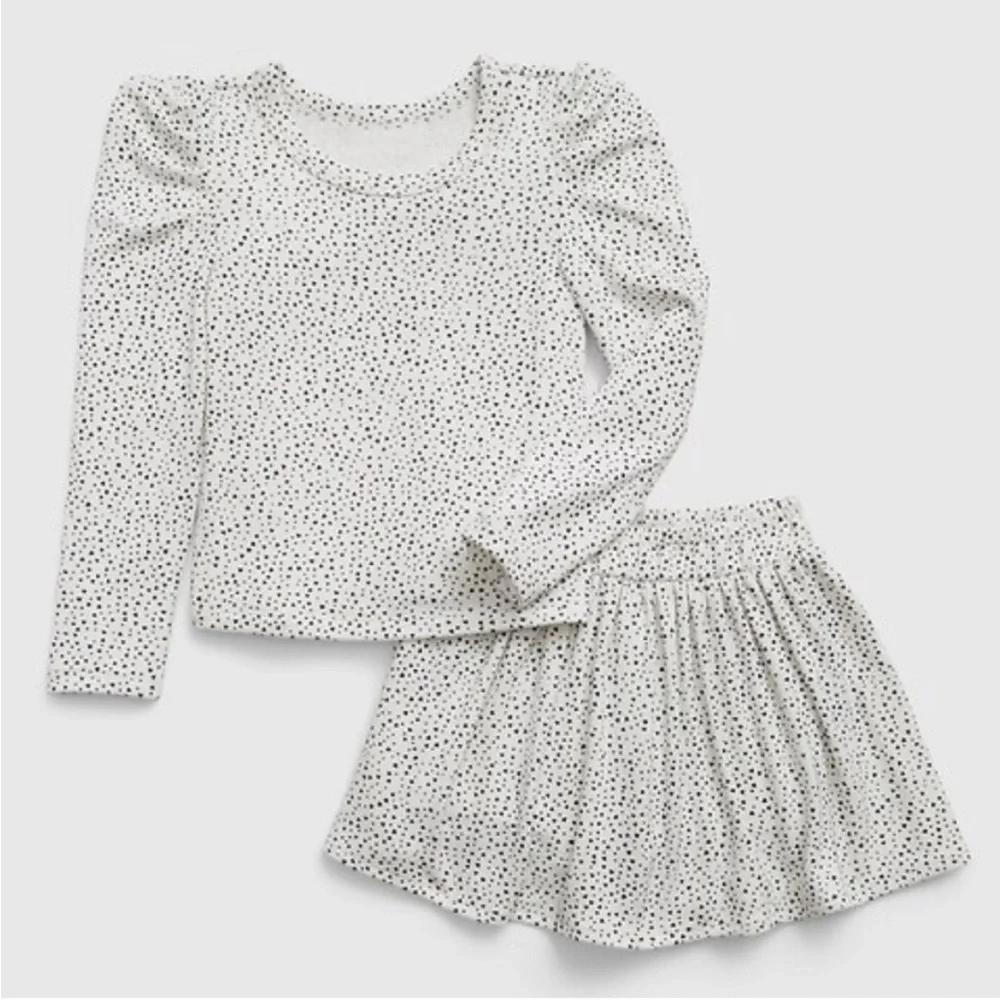 Gap Toddler, off white, Softspun Skort Outfit Set, 5 years